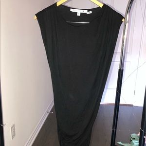 MAX STUDIO Black Slit Dress